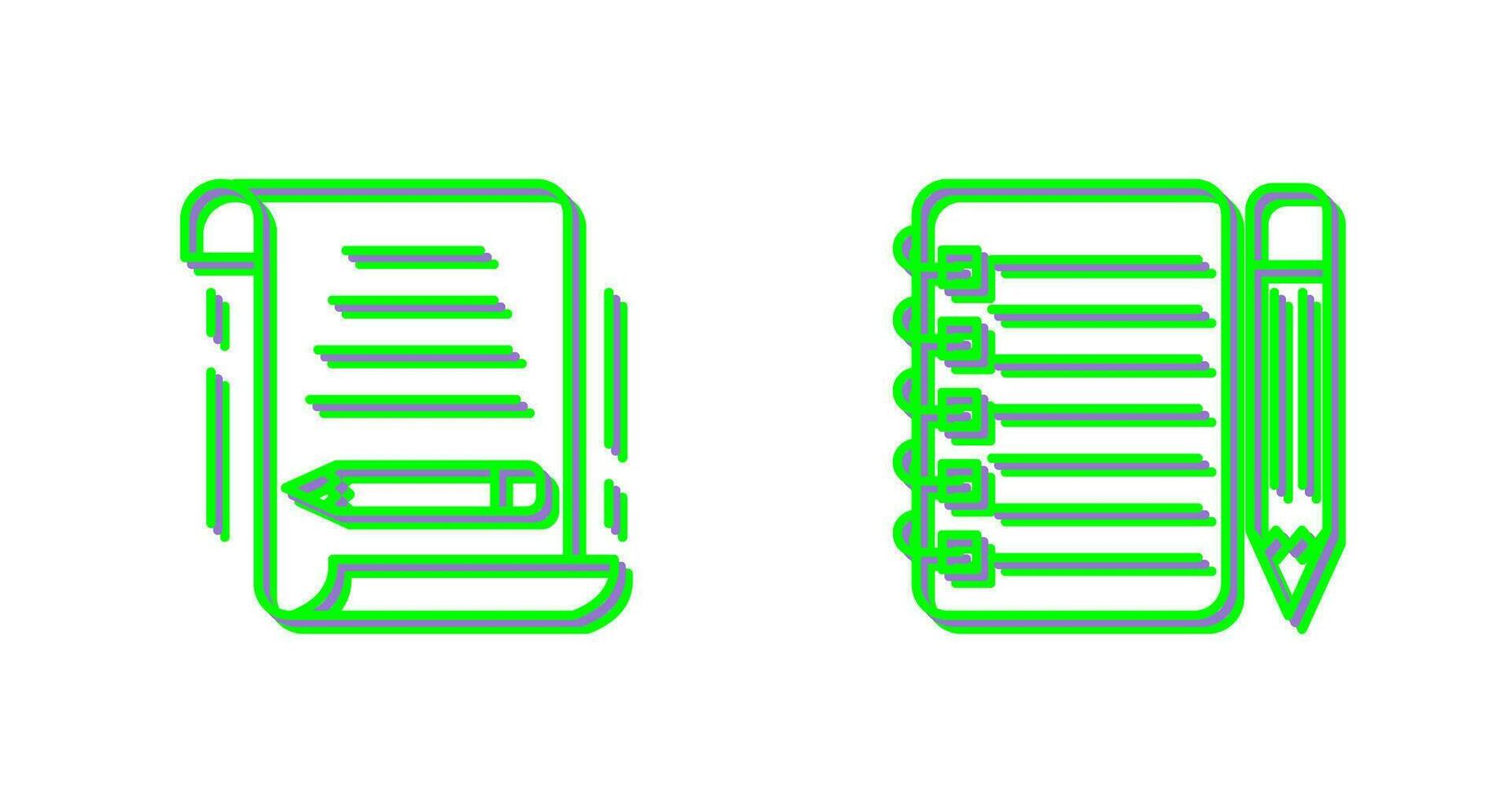 schreiben und Checkliste Symbol vektor