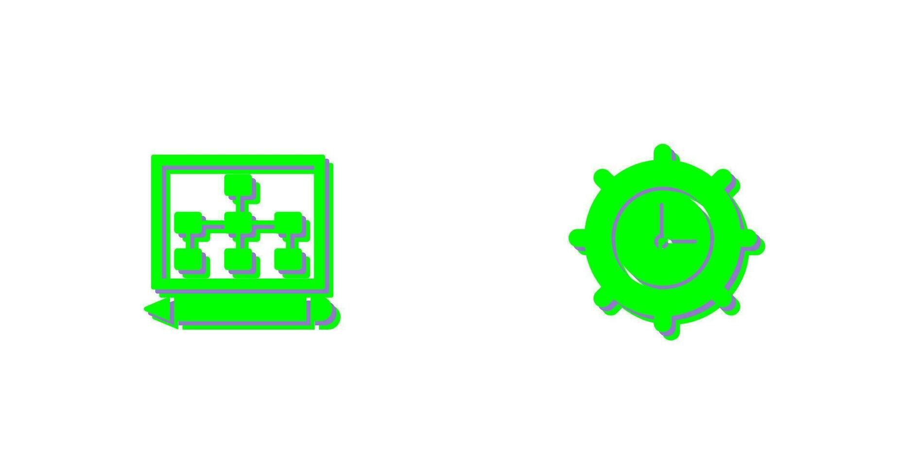 zeichnen Hierarchie und Zeit Rahmen Symbol vektor