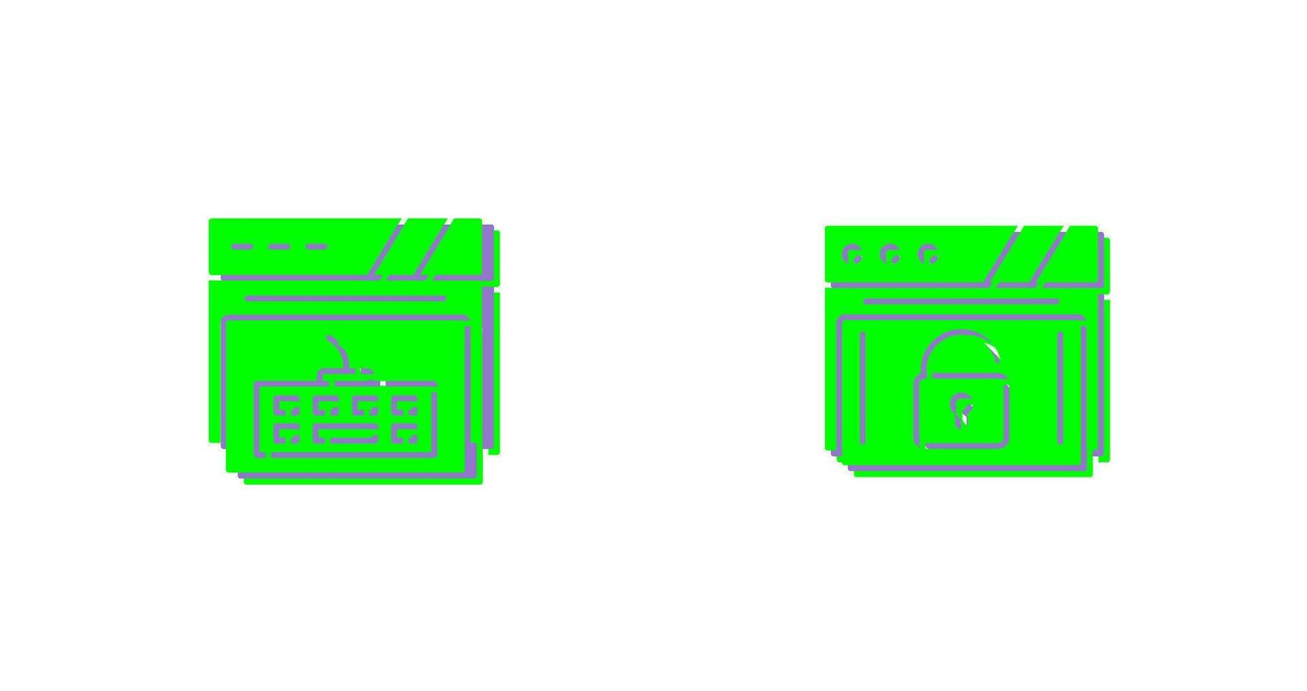 Tastatur und Vorhängeschloss Symbol vektor