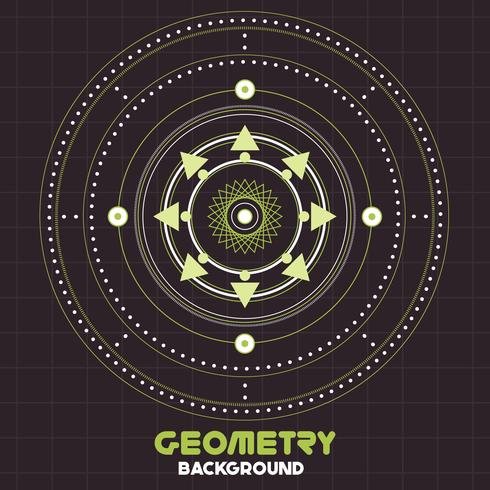 Alte Retro- Geometrie Weinlesearthintergrund Design-Schablone vektor