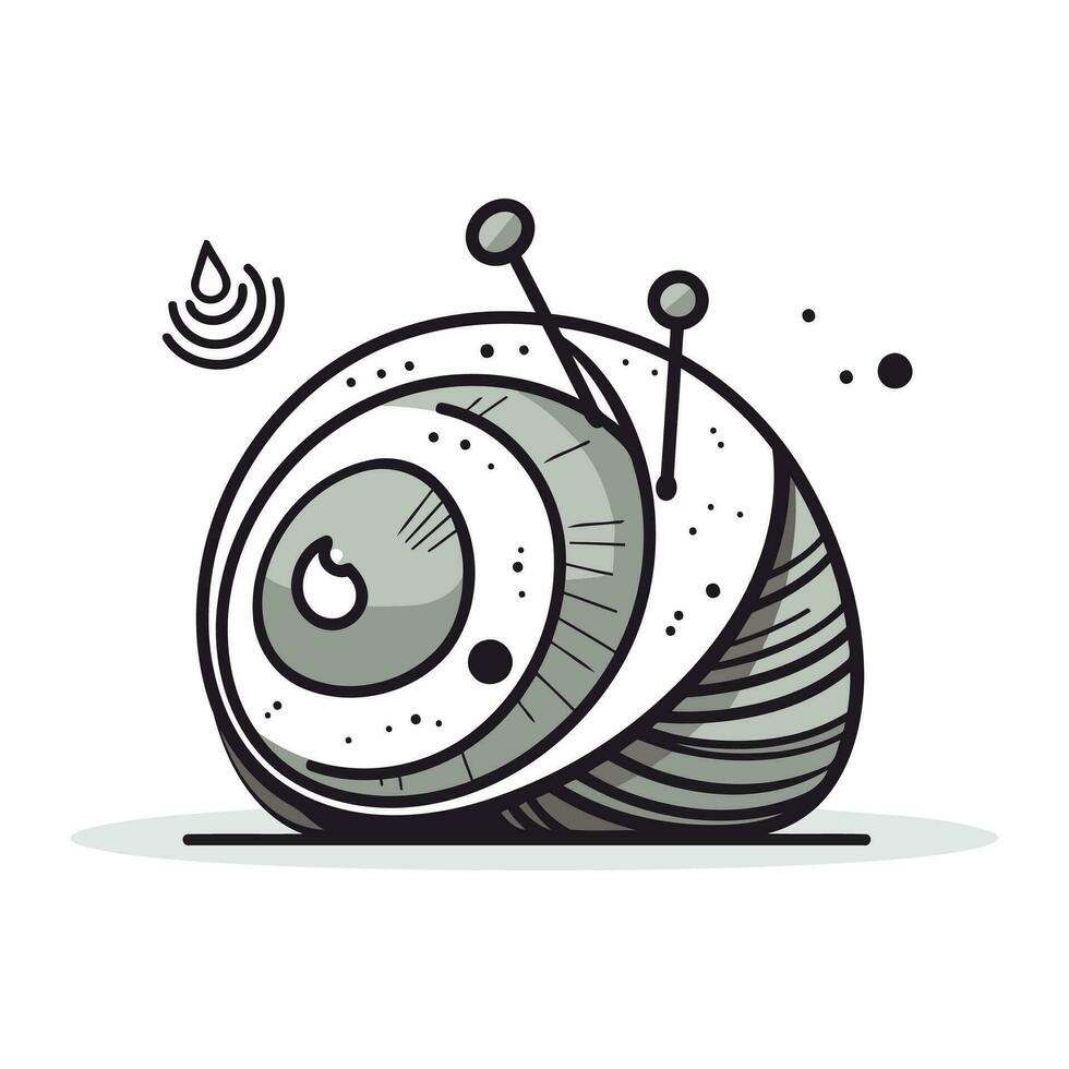 Spiral- Symbol. Karikatur Illustration von Spiral- Vektor Symbol zum Netz