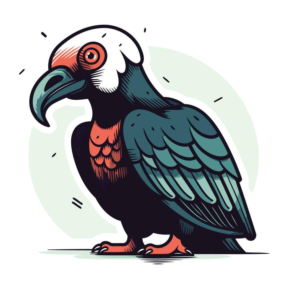 toucan vektor illustration isolerat på vit bakgrund. tatuering konst.