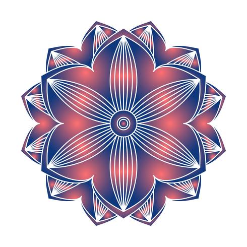 Mandala Ornament Vektorbild vektor