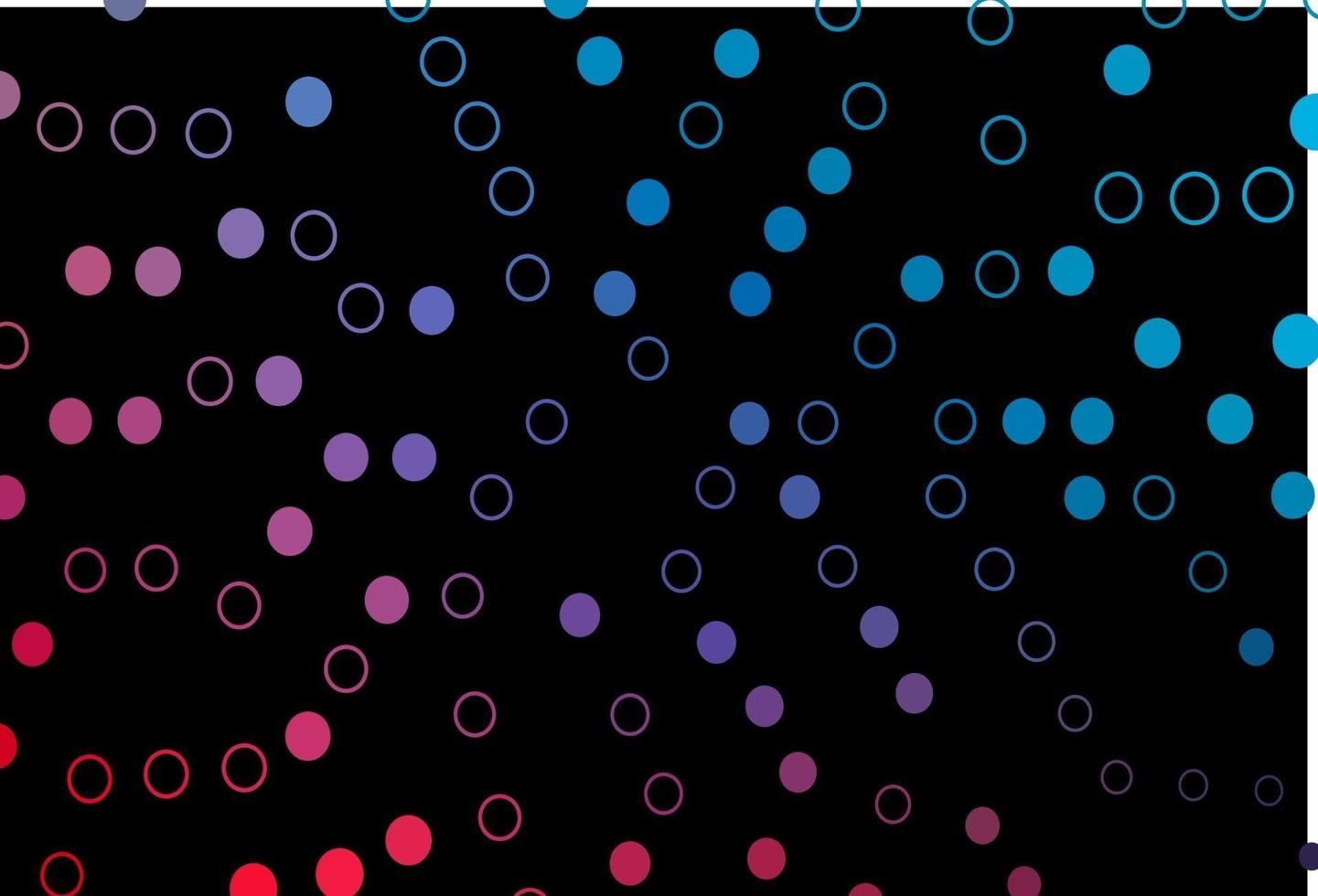 mörkblå, röd vektorlayout med cirkelformer. vektor