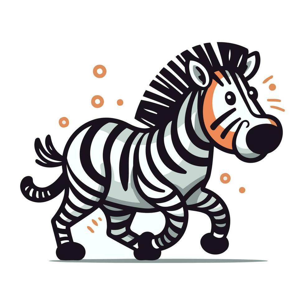 zebra zebra vektor illustration. zebra zebra djur.
