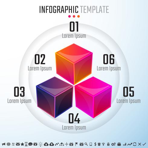 Infographics Design Mall vektor