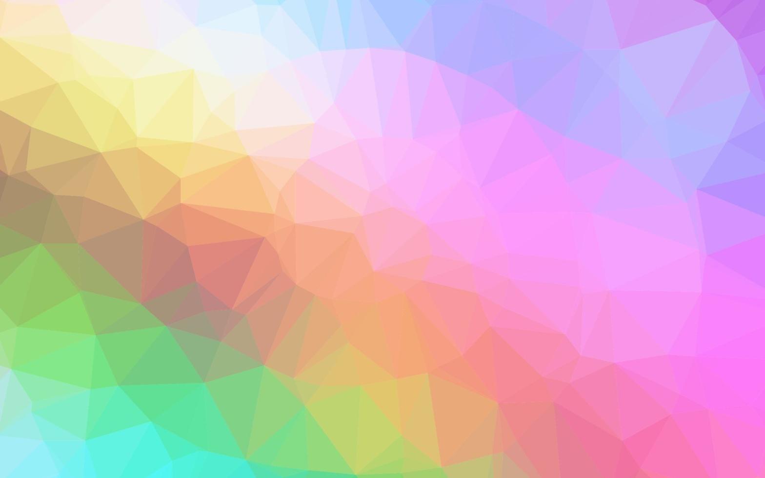 ljus mångfärgad, regnbåge vektor triangel mosaikomslag.