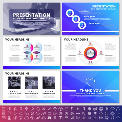 Moderna element av infographics för presentationsmallar för banner vektor