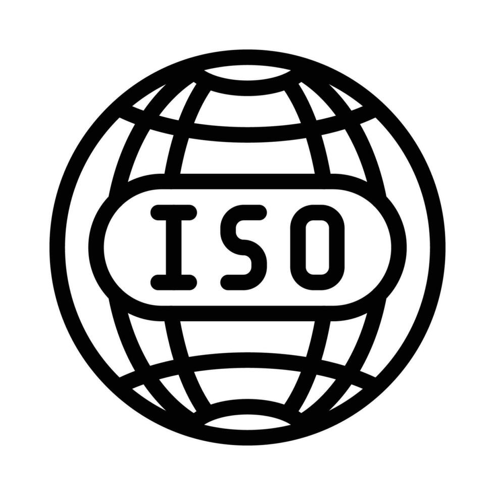 iso symbol ikon vektor