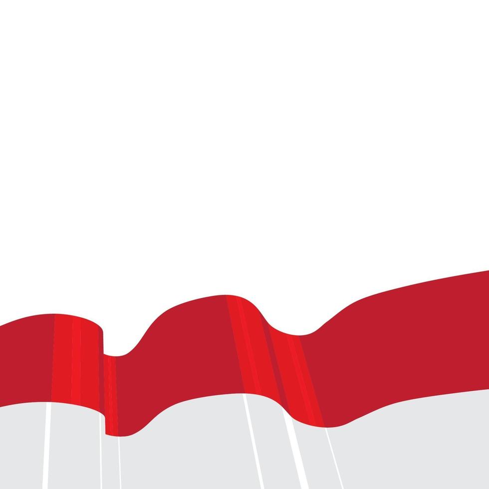 Indonesien-Flagge-Vektor-illustration vektor