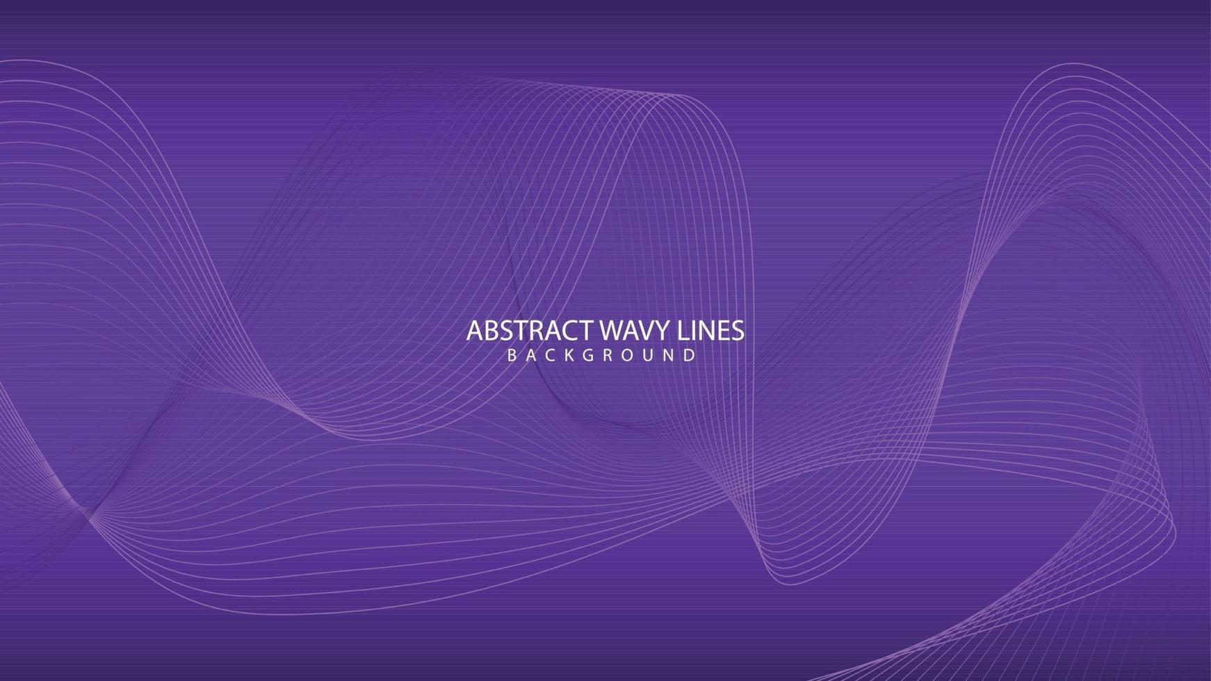 abstrakter eleganter lila Hintergrund mit fließenden Linienwellen vektor