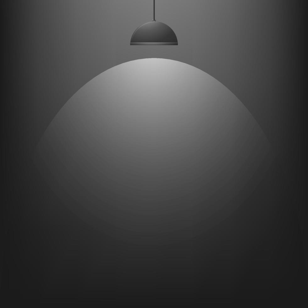 schwarzer Hintergrund mit Beleuchtung. Vektor-Illustration vektor