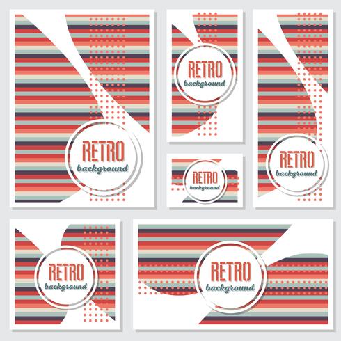 Gammal retro vintage stil design mall vektor