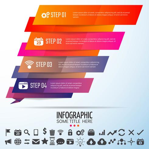 Geometrische Infografiken Designvorlage vektor