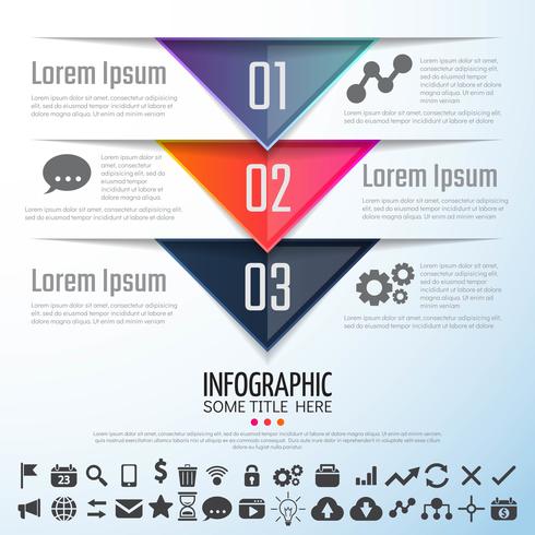 Pfeil Infografiken Designvorlage vektor