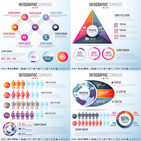 Infografiken-Designvorlage vektor