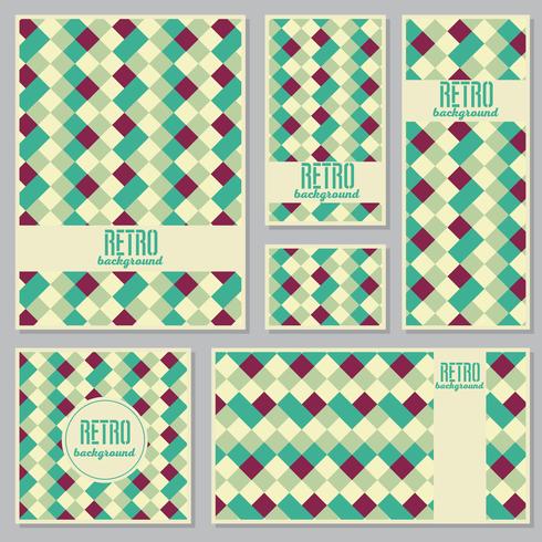 Gammal retro vintage stil design mall vektor