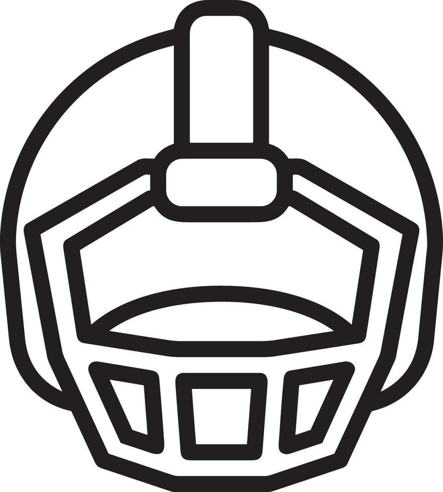 Sicherheit Helm Symbol Symbol Bild Vektor. Illustration von das Kopf Schutz industriell Ingenieur Arbeiter Design Bild vektor