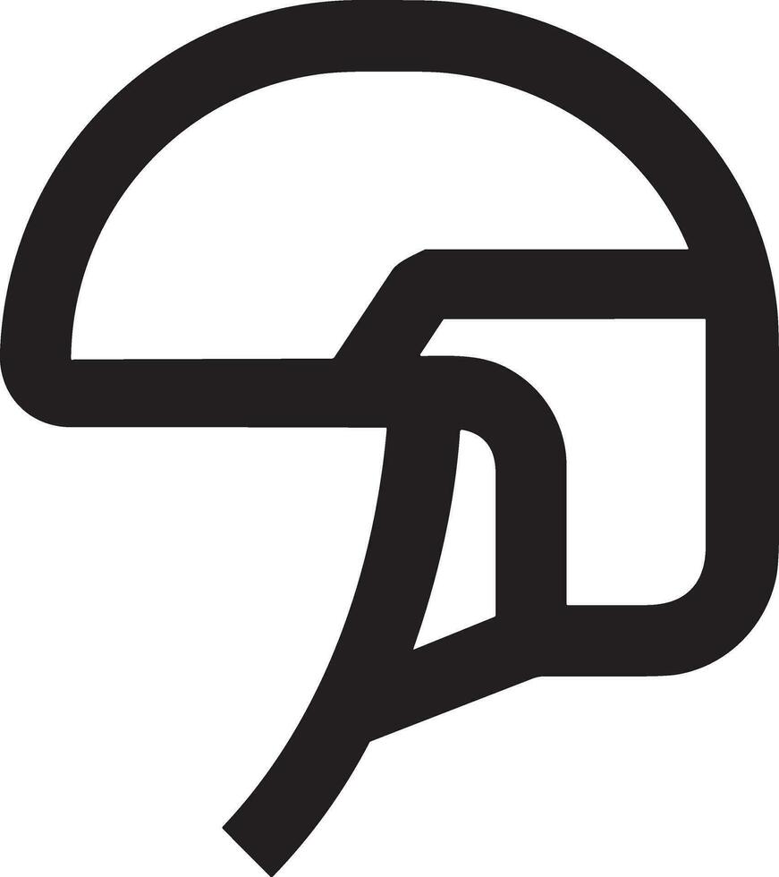 Sicherheit Helm Symbol Symbol Bild Vektor. Illustration von das Kopf Schutz industriell Ingenieur Arbeiter Design Bild vektor