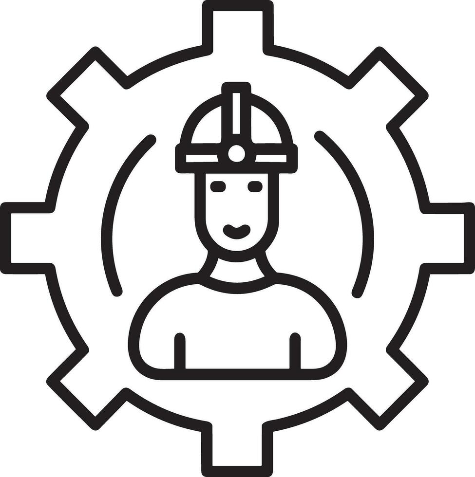 säkerhet hjälm ikon symbol bild vektor. illustration av de huvud beskyddare industriell ingenjör arbetstagare design bild vektor