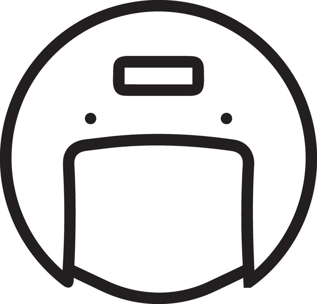 Sicherheit Helm Symbol Symbol Bild Vektor. Illustration von das Kopf Schutz industriell Ingenieur Arbeiter Design Bild vektor