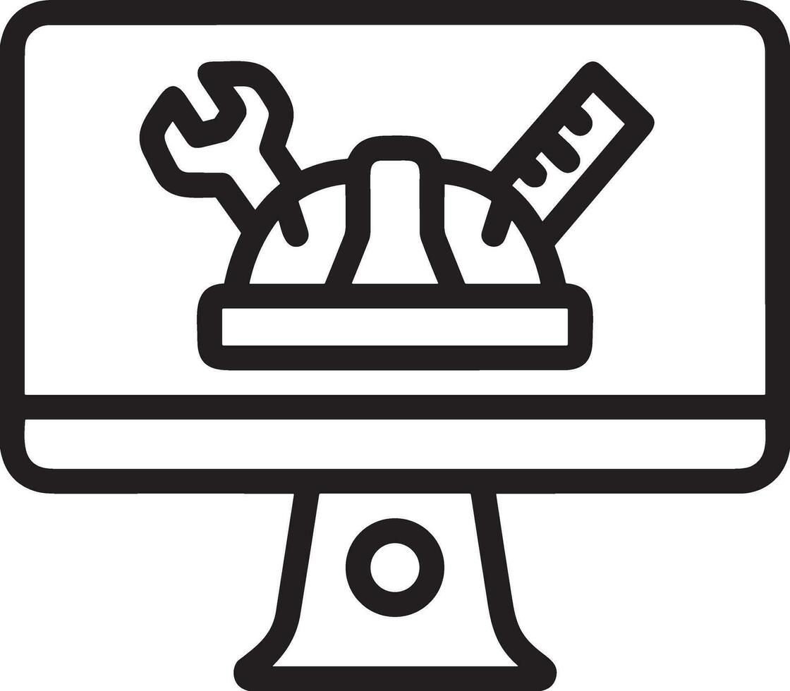 Sicherheit Helm Symbol Symbol Bild Vektor. Illustration von das Kopf Schutz industriell Ingenieur Arbeiter Design Bild vektor