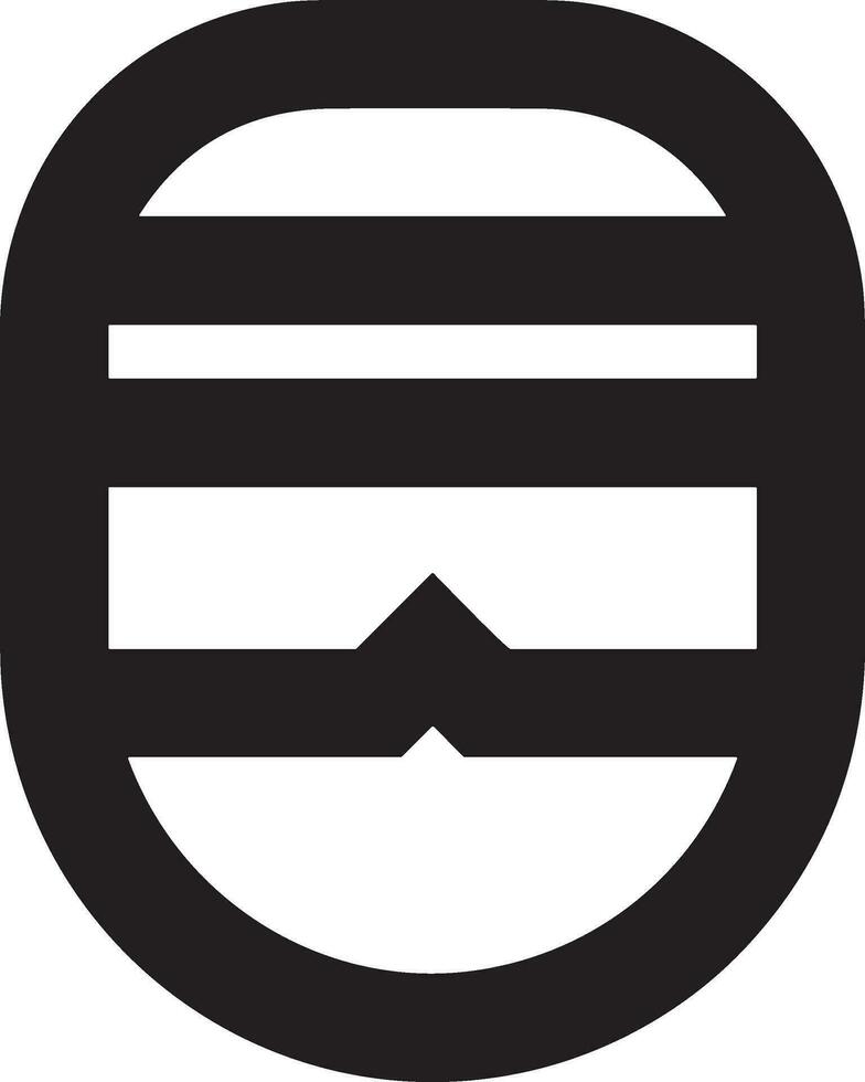 Sicherheit Helm Symbol Symbol Bild Vektor. Illustration von das Kopf Schutz industriell Ingenieur Arbeiter Design Bild vektor