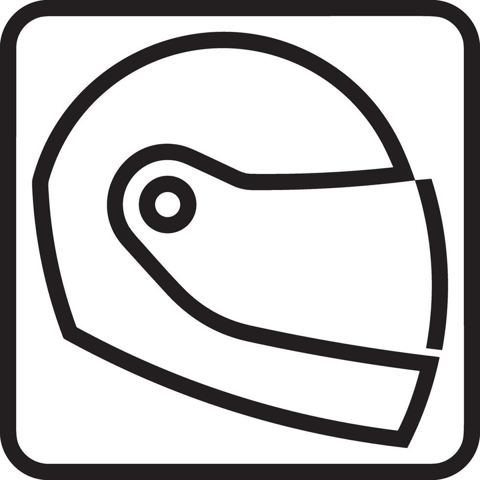 Sicherheit Helm Symbol Symbol Bild Vektor. Illustration von das Kopf Schutz industriell Ingenieur Arbeiter Design Bild vektor