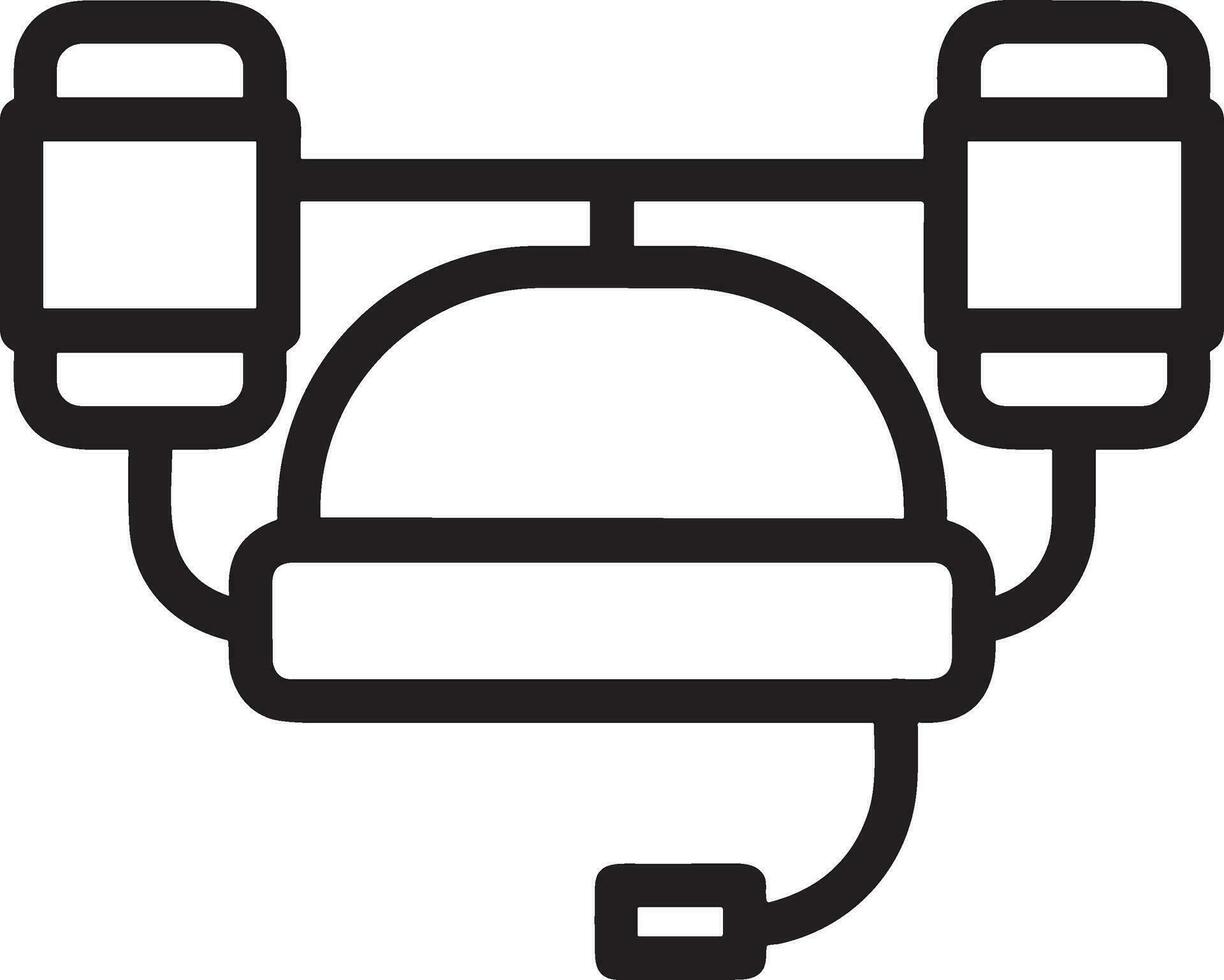 Sicherheit Helm Symbol Symbol Bild Vektor. Illustration von das Kopf Schutz industriell Ingenieur Arbeiter Design Bild vektor