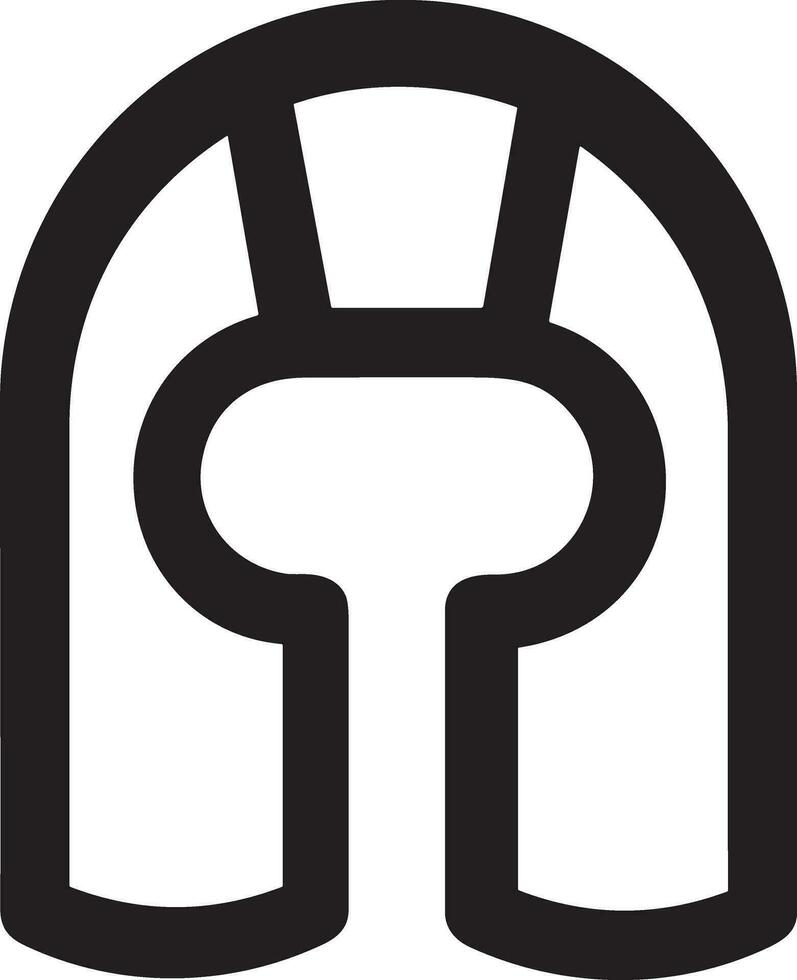 Sicherheit Helm Symbol Symbol Bild Vektor. Illustration von das Kopf Schutz industriell Ingenieur Arbeiter Design Bild vektor