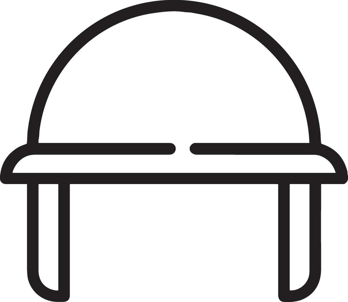 Sicherheit Helm Symbol Symbol Bild Vektor. Illustration von das Kopf Schutz industriell Ingenieur Arbeiter Design Bild vektor