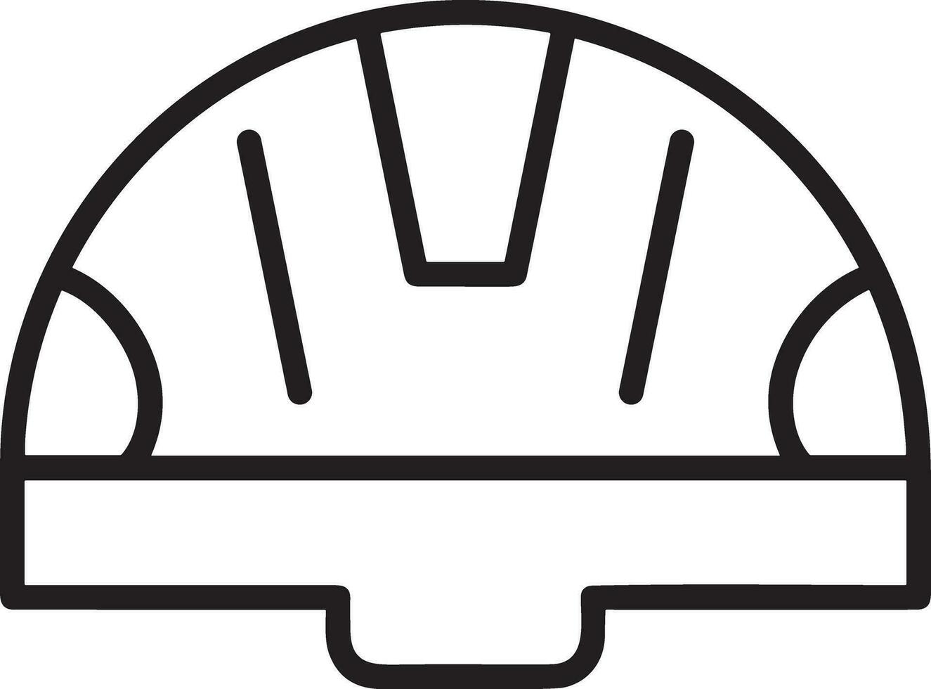 Sicherheit Helm Symbol Symbol Bild Vektor. Illustration von das Kopf Schutz industriell Ingenieur Arbeiter Design Bild vektor