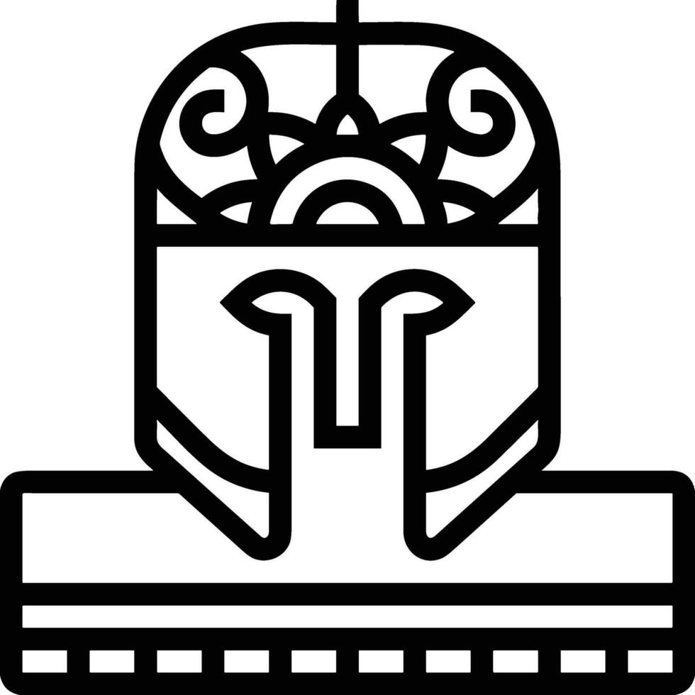 Sicherheit Helm Symbol Symbol Bild Vektor. Illustration von das Kopf Schutz industriell Ingenieur Arbeiter Design Bild vektor