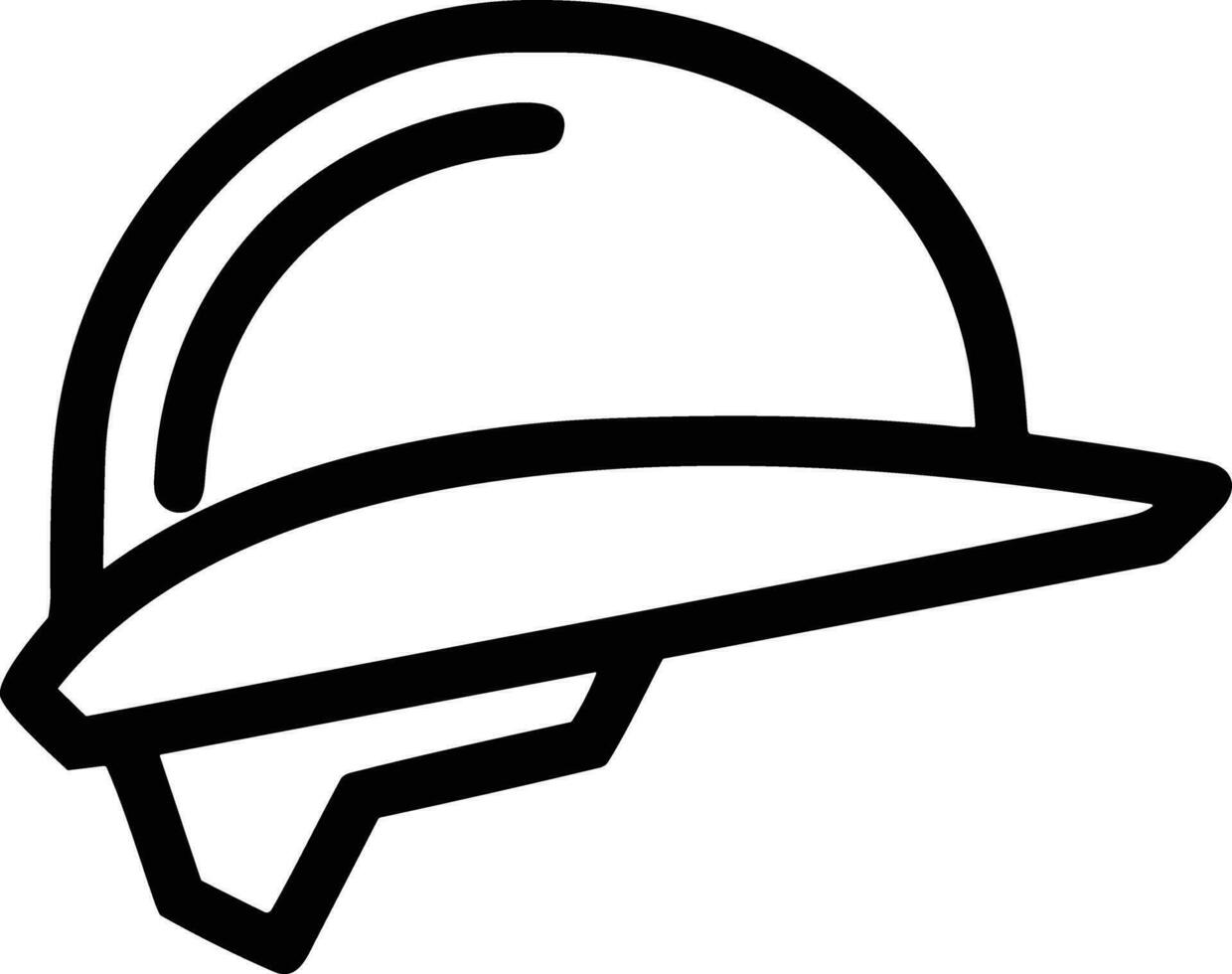 Sicherheit Helm Symbol Symbol Bild Vektor. Illustration von das Kopf Schutz industriell Ingenieur Arbeiter Design Bild vektor