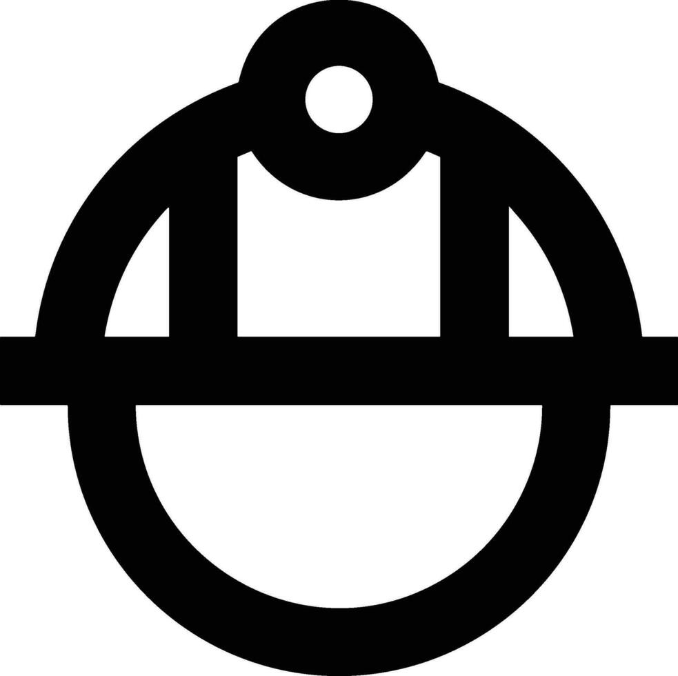 Sicherheit Helm Symbol Symbol Bild Vektor. Illustration von das Kopf Schutz industriell Ingenieur Arbeiter Design Bild vektor