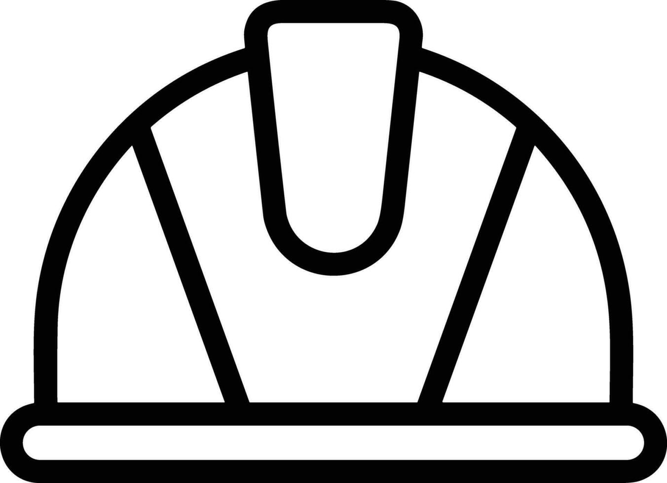 Sicherheit Helm Symbol Symbol Bild Vektor. Illustration von das Kopf Schutz industriell Ingenieur Arbeiter Design Bild vektor