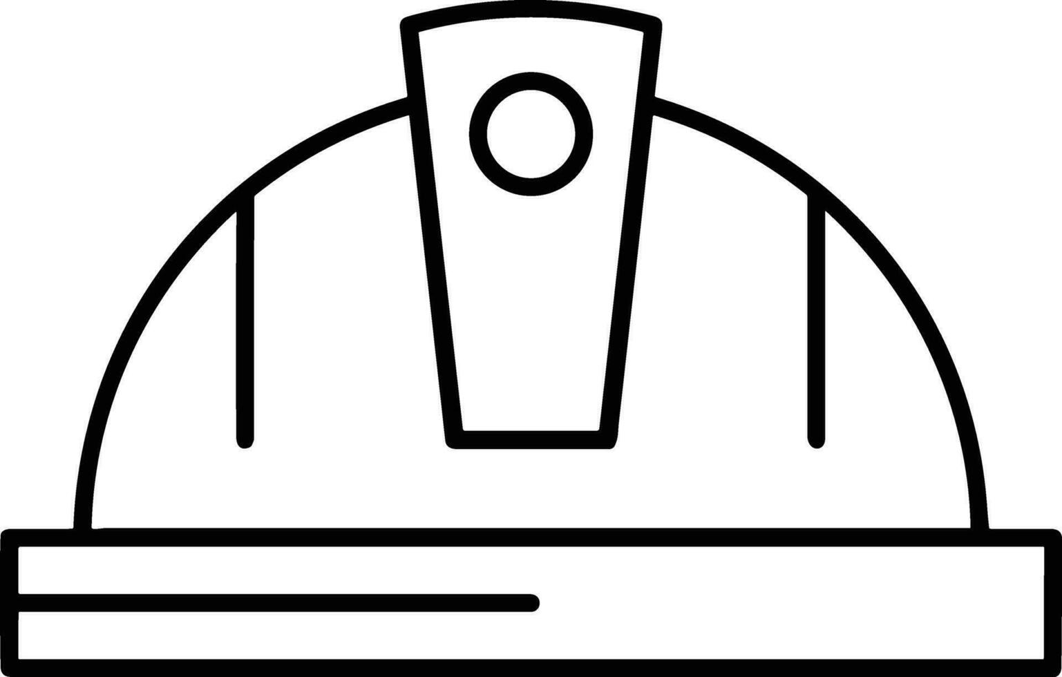 Sicherheit Helm Symbol Symbol Bild Vektor. Illustration von das Kopf Schutz industriell Ingenieur Arbeiter Design Bild vektor