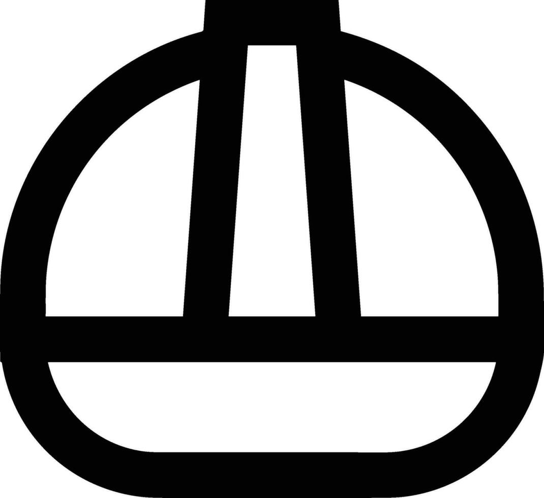 Sicherheit Helm Symbol Symbol Bild Vektor. Illustration von das Kopf Schutz industriell Ingenieur Arbeiter Design Bild vektor