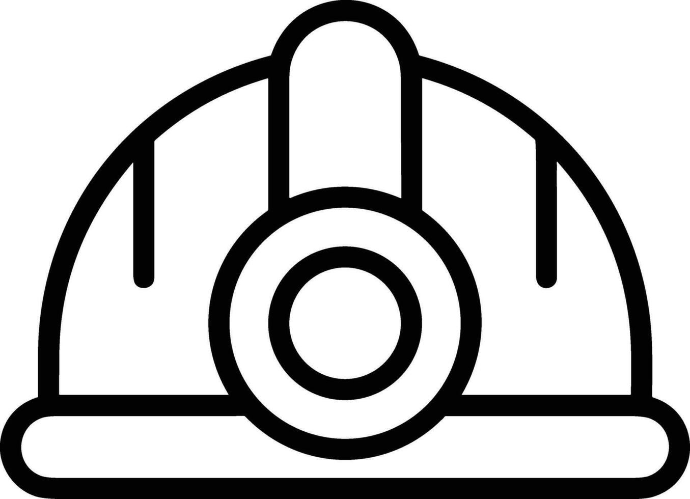 Sicherheit Helm Symbol Symbol Bild Vektor. Illustration von das Kopf Schutz industriell Ingenieur Arbeiter Design Bild vektor