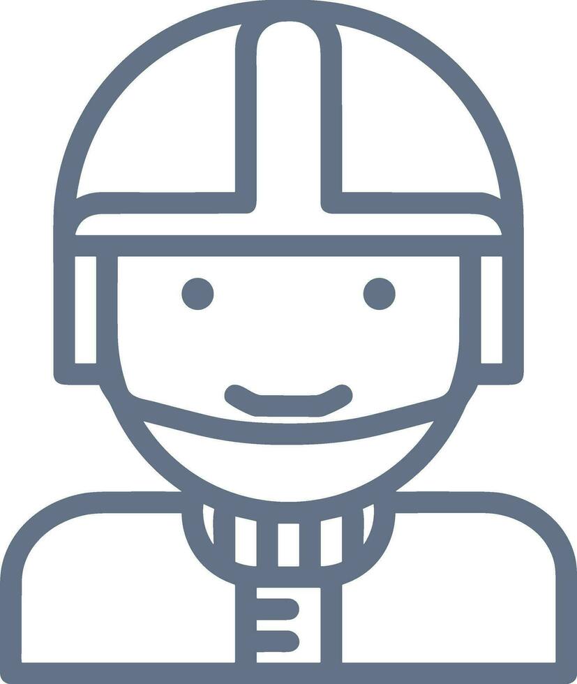 Sicherheit Helm Symbol Symbol Bild Vektor. Illustration von das Kopf Schutz industriell Ingenieur Arbeiter Design Bild vektor