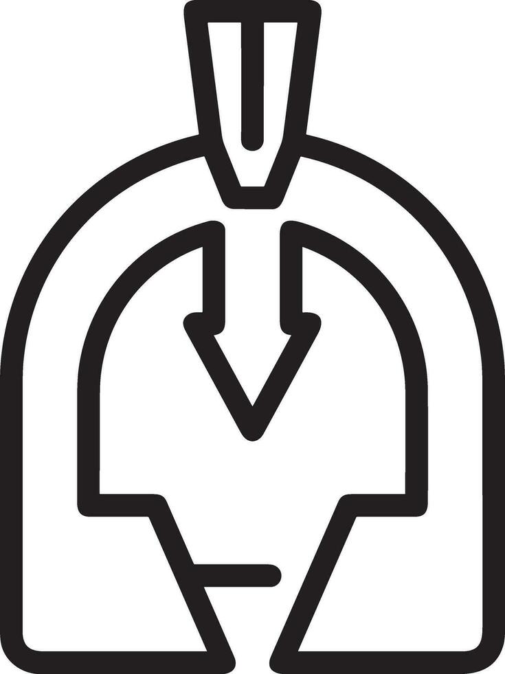 Sicherheit Helm Symbol Symbol Bild Vektor. Illustration von das Kopf Schutz industriell Ingenieur Arbeiter Design Bild vektor