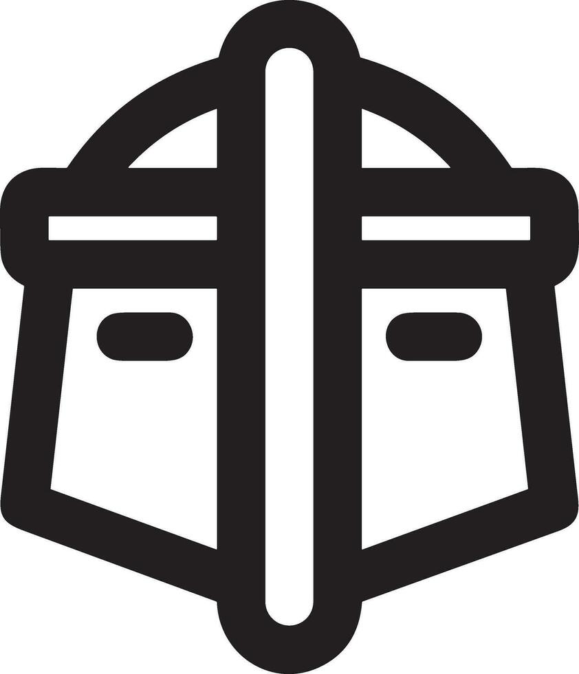 Sicherheit Helm Symbol Symbol Bild Vektor. Illustration von das Kopf Schutz industriell Ingenieur Arbeiter Design Bild vektor