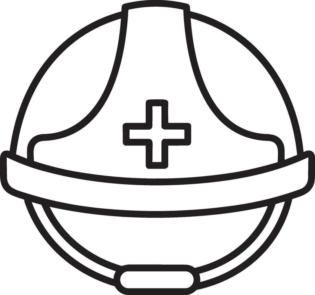 Sicherheit Helm Symbol Symbol Bild Vektor. Illustration von das Kopf Schutz industriell Ingenieur Arbeiter Design Bild vektor