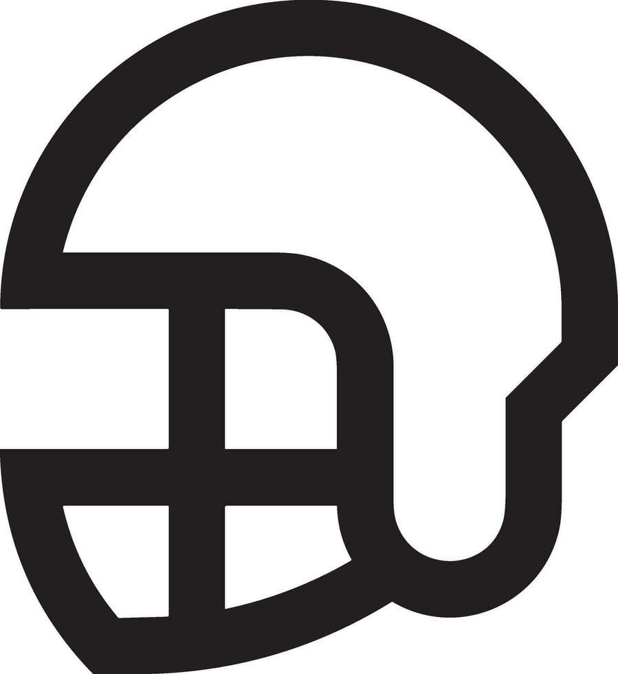 Sicherheit Helm Symbol Symbol Bild Vektor. Illustration von das Kopf Schutz industriell Ingenieur Arbeiter Design Bild vektor