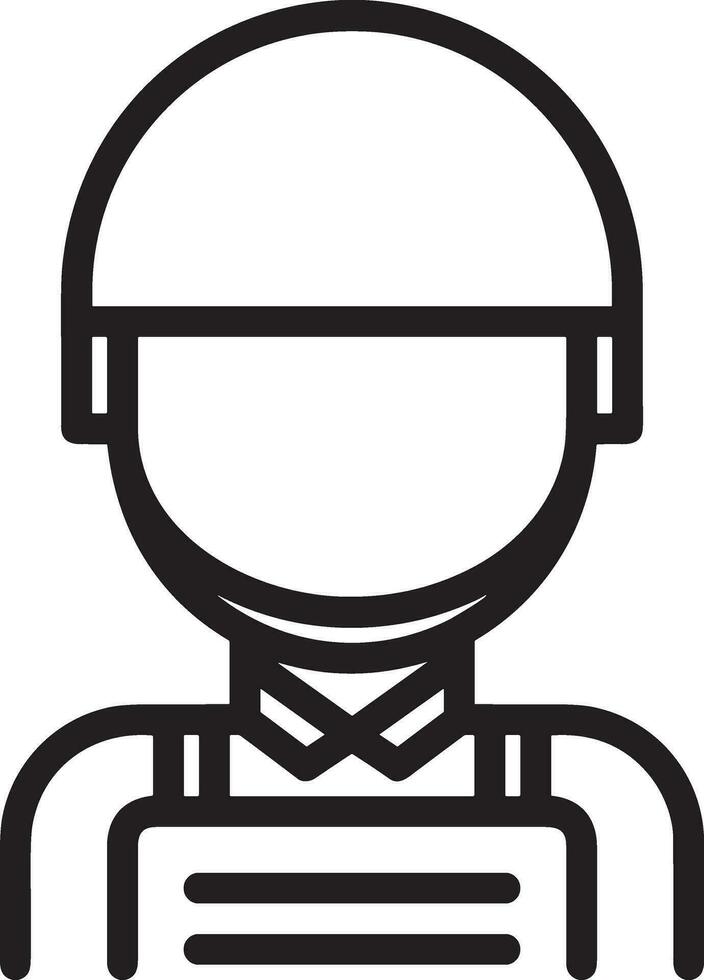 Sicherheit Helm Symbol Symbol Bild Vektor. Illustration von das Kopf Schutz industriell Ingenieur Arbeiter Design Bild vektor