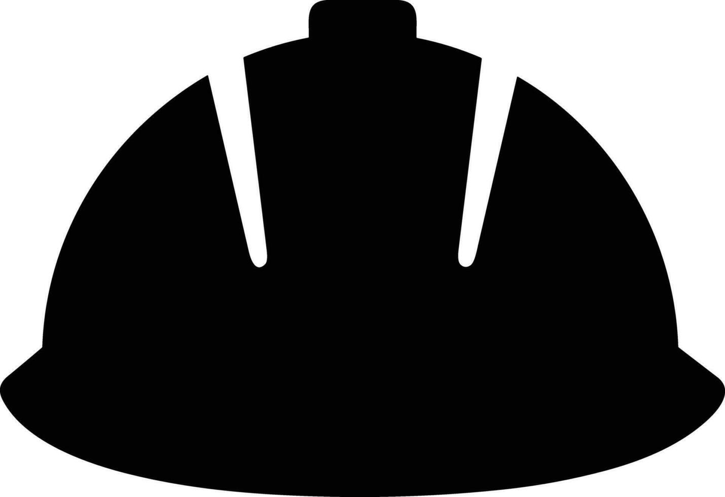 Sicherheit Helm Symbol Symbol Bild Vektor. Illustration von das Kopf Schutz industriell Ingenieur Arbeiter Design Bild vektor