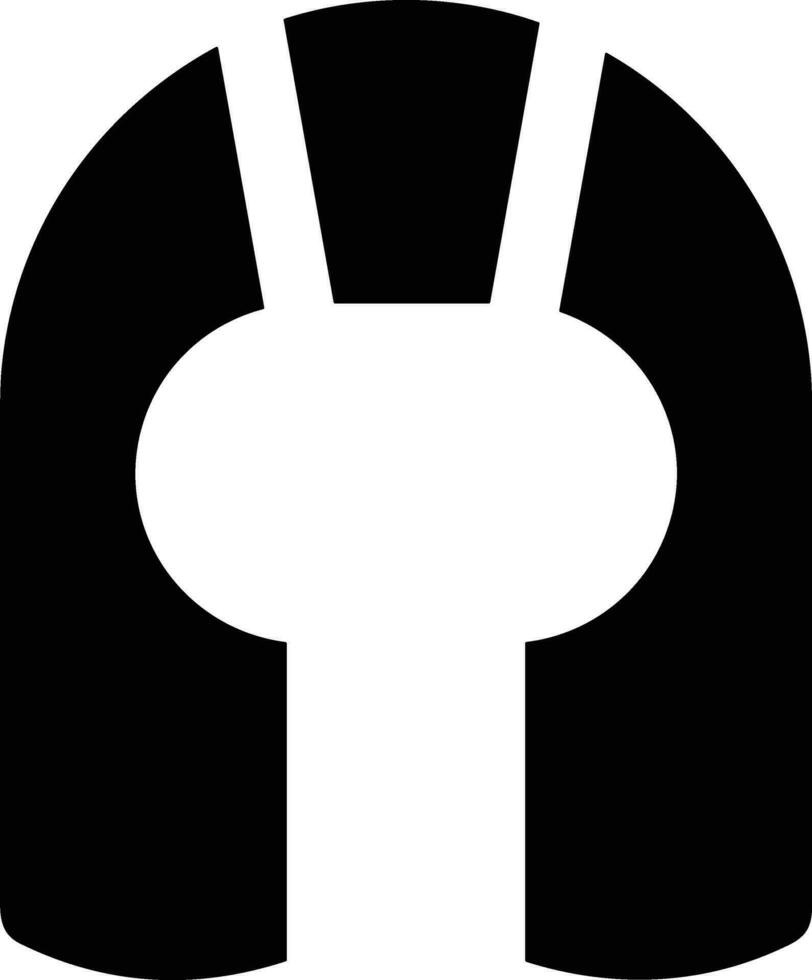 Sicherheit Helm Symbol Symbol Bild Vektor. Illustration von das Kopf Schutz industriell Ingenieur Arbeiter Design Bild vektor