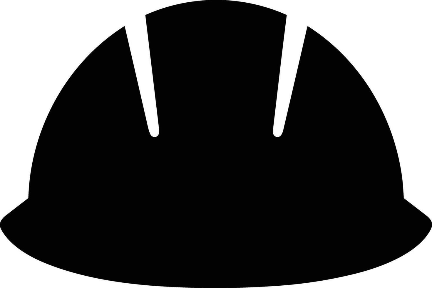 Sicherheit Helm Symbol Symbol Bild Vektor. Illustration von das Kopf Schutz industriell Ingenieur Arbeiter Design Bild vektor