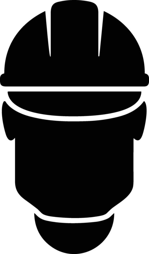 Sicherheit Helm Symbol Symbol Bild Vektor. Illustration von das Kopf Schutz industriell Ingenieur Arbeiter Design Bild vektor