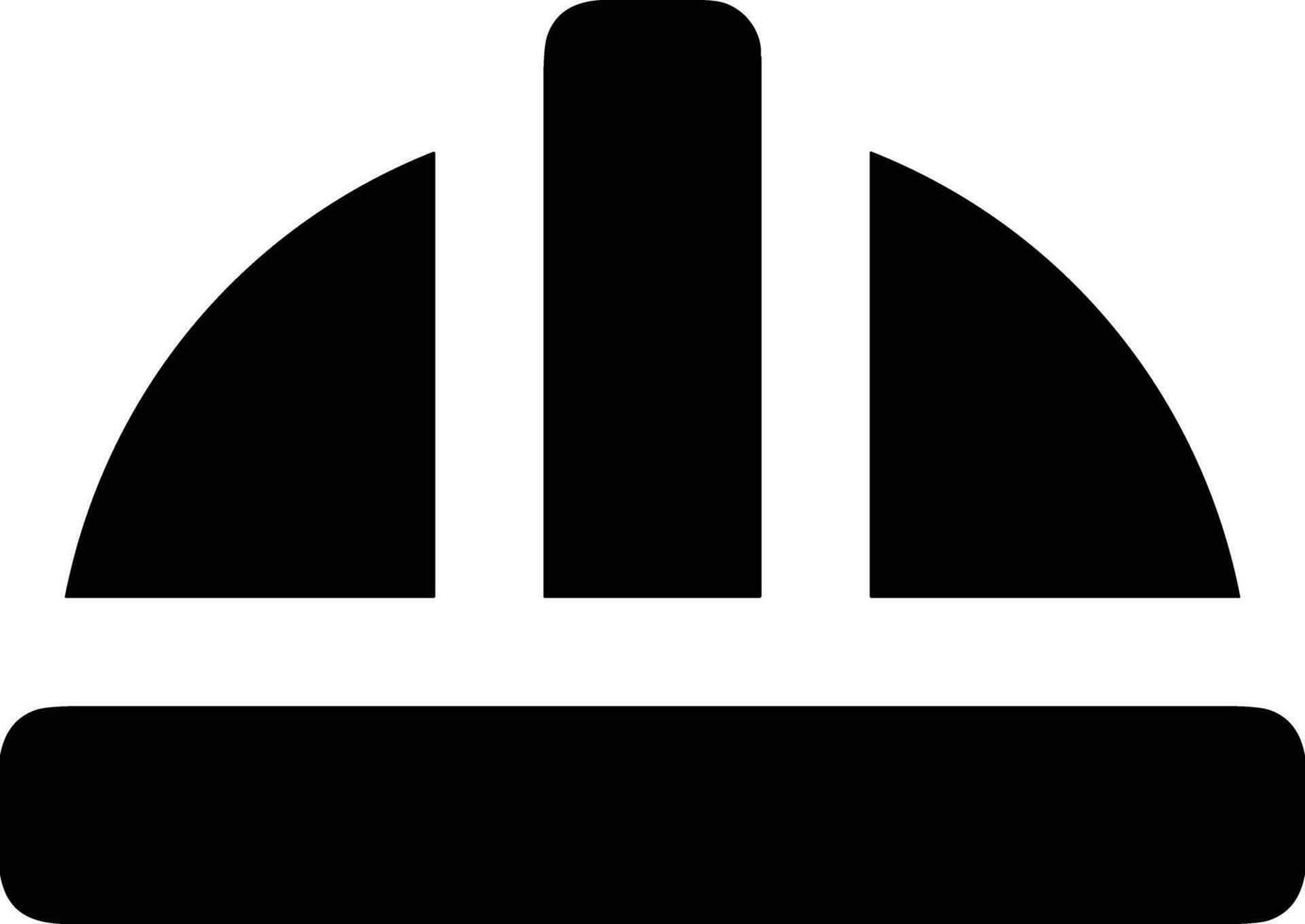 Sicherheit Helm Symbol Symbol Bild Vektor. Illustration von das Kopf Schutz industriell Ingenieur Arbeiter Design Bild vektor